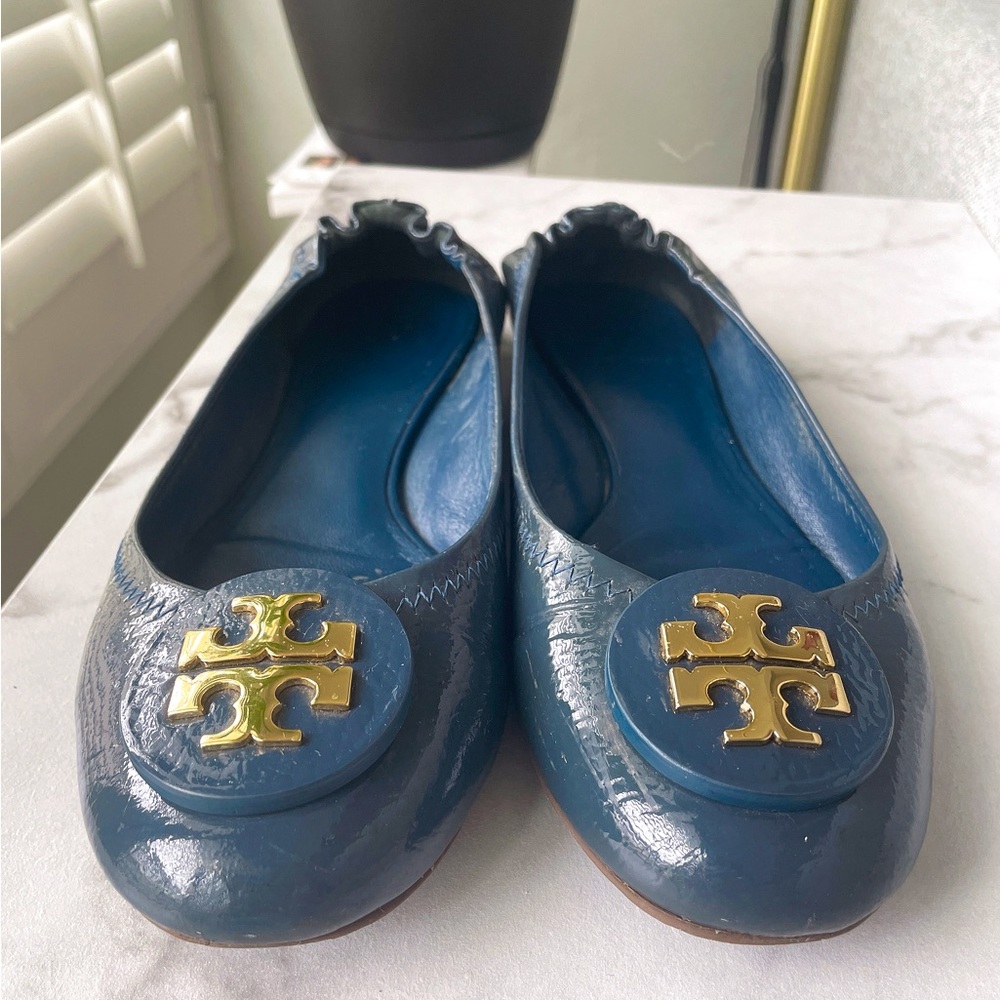 Tory Burch patent leather flats size 8